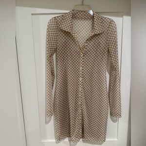 Abercrombie & Fitch Checkered Dress